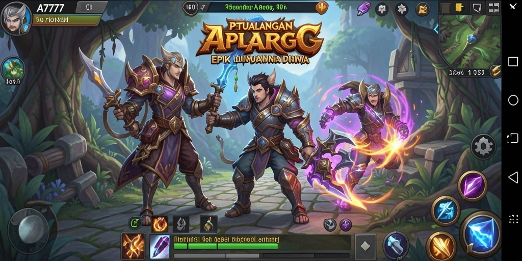 Tampilan gameplay A7777 yang menakjubkan dalam petualangan ARPG.