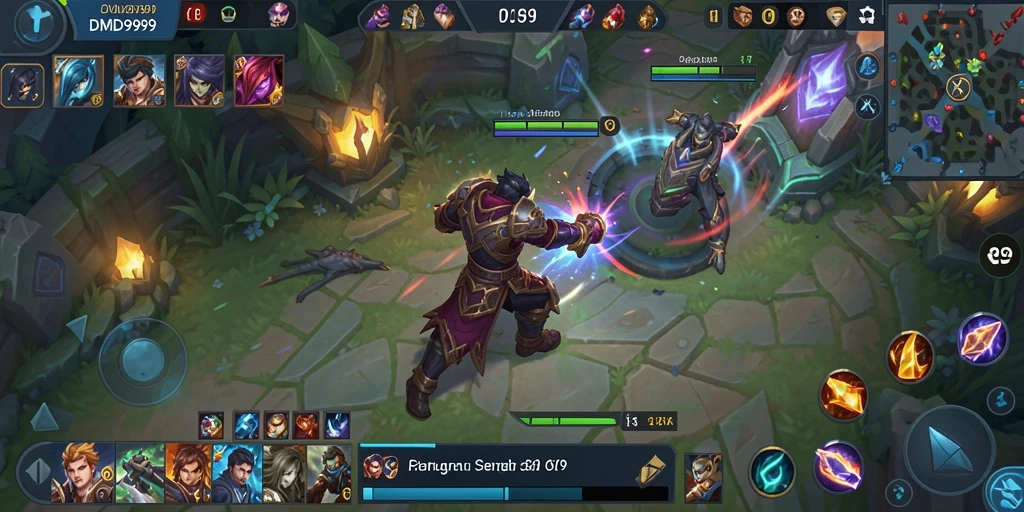 Tampilan gameplay yang menegangkan dan penuh aksi di DMD999.