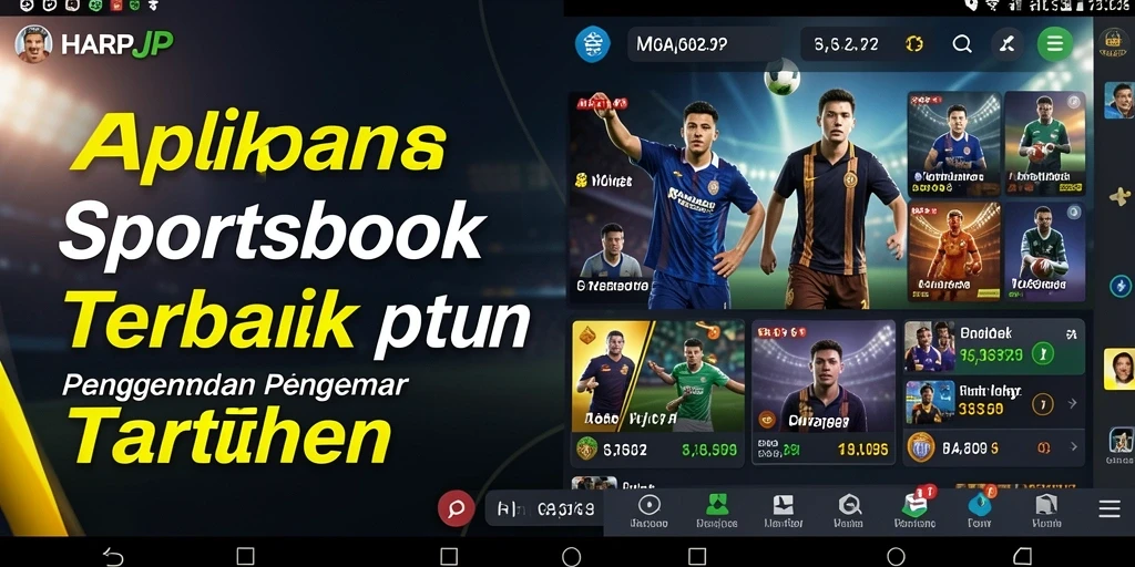 Tampilan utama HARAPJP menunjukkan berbagai pilihan taruhan olahraga.