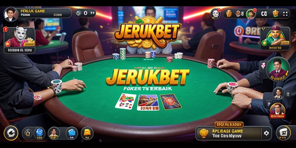 Tampilan gameplay poker yang menegangkan dan menarik.