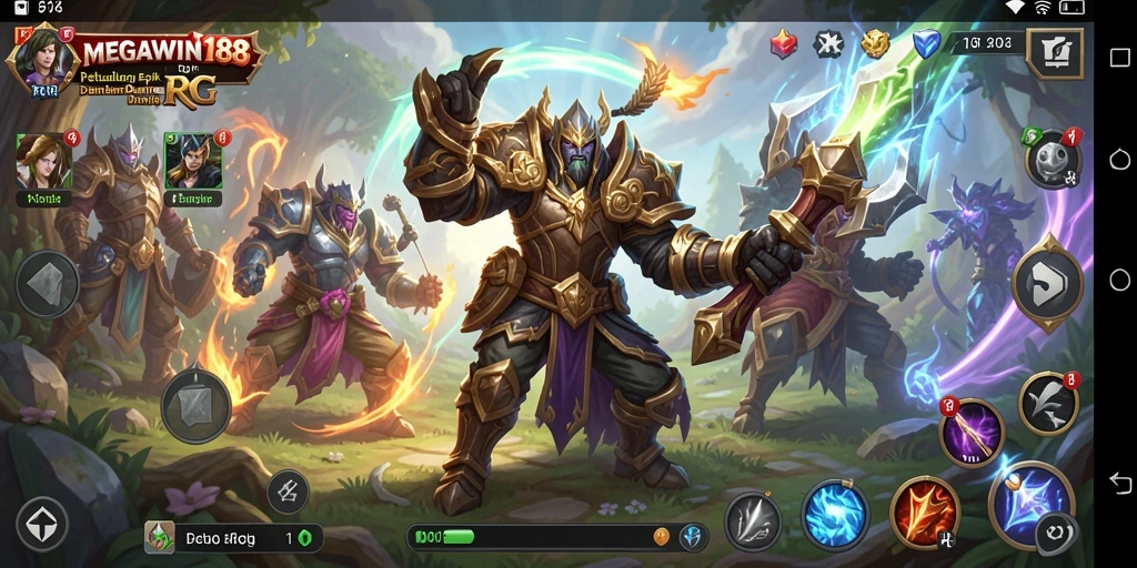 Tampilan gameplay seru dalam MEGAWIN188 yang mengajak petualangan fantastis.